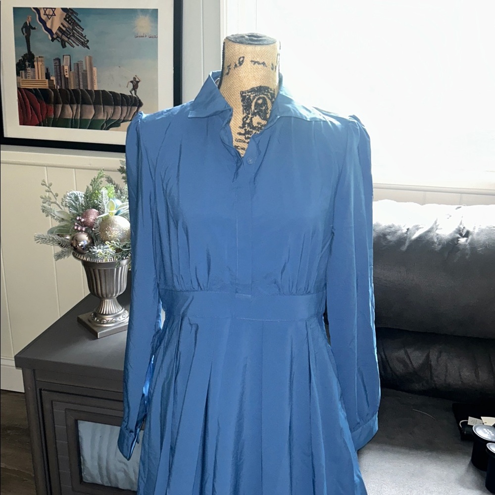 Urban Modesty Elegant Blue Maxi Dress
